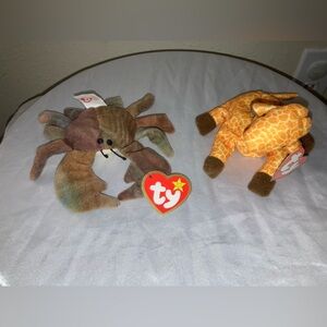 Beanie babies | Claude the crab and twigs (collector toys)